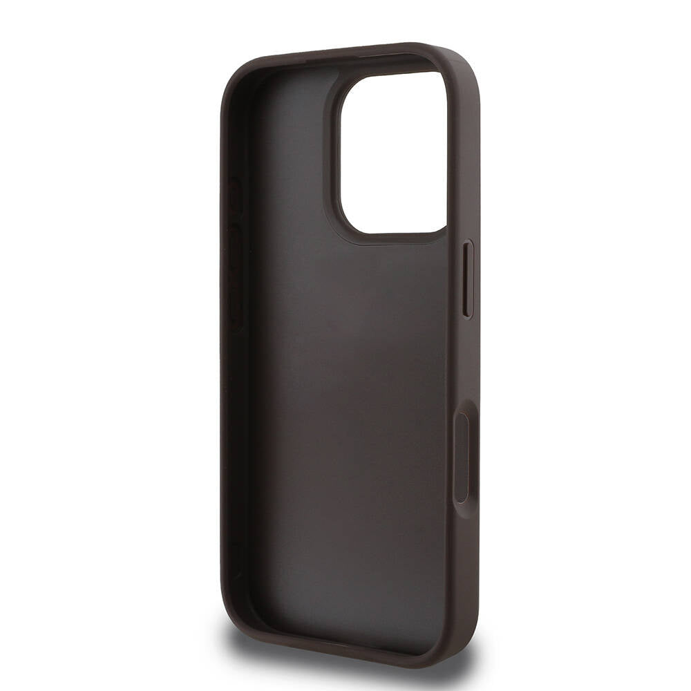 Guess iPhone 16 Pro Orjinal Lisanslı PU Deri Taşlı Metal Üçgen Logolu Çapraz Vücut Askılı 4G Desenli Telefon Kılıfı - 23 Guess iPhone 16 Pro Orjinal Lisanslı PU Deri Taşlı Metal Üçgen Logolu Çapraz Vücut Askılı 4G Desenli Telefon Kılıfı - 23